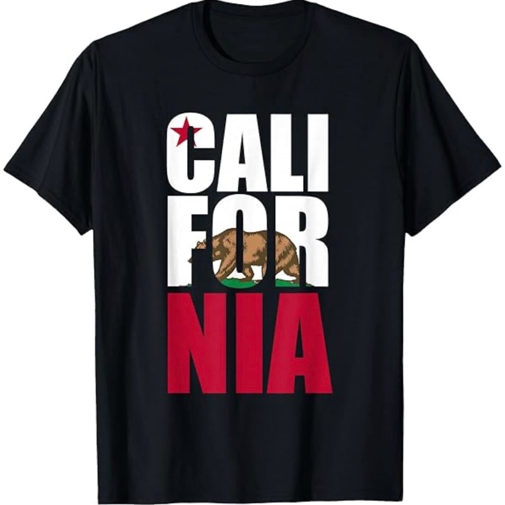 California State Bear Graphic Port & Company T-shirt, Unisex/Small